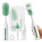 Kit de escovas para garrafas Momcozy Pro Push-Press Design Verde