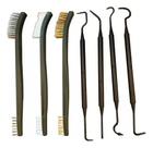 Kit De Escovas Para Limpeza De Armas Latão Aço Nylon
