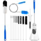 Kit de escovas para limpeza de tubos ETTSNU com alça longa, 12 unidades