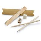 Kit de Escrita com Estojo em Papel Cartão - Ideal para Lembrancinhas e Brindes
