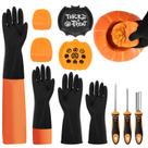 Kit de escultura de abóbora OYSY Pumpkin Scraper Glove com 2 luvas