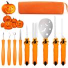 Kit de Escultura de Abóbora TRAALL para Halloween - 9 Ferramentas em Aço Inoxidável