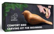 Kit de escultura em madeira BeaverCraft Comfort Bird para adultos e crianças
