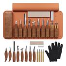 Kit de escultura em madeira Extact 16PCS Conjunto de luxo em aço de alto carbono