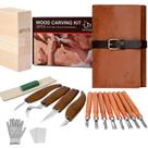 Kit de escultura em madeira IMYMEE Deluxe com estojo de couro para adultos