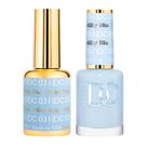 Kit de Esmalte em Gel DAISY DND 031 Azul Leitoso 15ml Duo