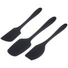 Kit de Espatulas de Silicone Preto Weck