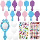 Kit de espelho de espuma Princess Liliful, pacote com 12 unidades, para festa de meninas
