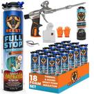 Kit de espuma expansiva BEEST FullStop com 18 latas e classificação de resistência ao fogo