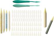 Kit de Estecas de Papel para Esfumar Arte com 96 Peças