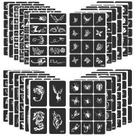 Kit de estêncil de tatuagem FANOST 24 folhas com 400 desenhos para todas as idades