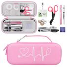 Kit de estojo de estetoscópio BOVKE, conjunto de 15 peças para enfermeiras, rosa