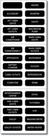 Kit de etiquetas Blue Sea Systems AC Panel Basic 30 Labels Kit de etiquetas Blue Sea Systems AC Panel Basic 30 Labels