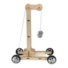 Kit de experimentos científicos DIY Wooden Gravity Car para crianças