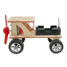 Kit de experimentos científicos DIY Wooden Wind Power Car Kids