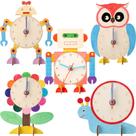 Kit de experimentos científicos, relógio de madeira, 5 peças DIY para crianças de 8 a 14 anos
