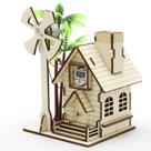 Kit de experimentos científicos STEM Wooden Solar Power para crianças
