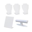 Kit de expositores Bracelete 72 furos Colar Brinco - branco Kit de expositores Bracelete 72 furos Colar Brinco - branco