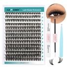 Kit de extensão de cílios GEMERRY DIY Lash Cluster 280 unidades 0,07 mm