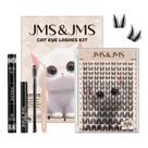 Kit de extensão de cílios JMS&JMS Lash Clusters Cat Eye 117 unidades