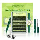 Kit de extensão de cílios KEYYOU 3D Effect Volume Lash 144 unidades