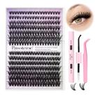 Kit de extensão de cílios Pawotence Lash Individual Clusters