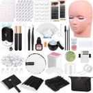 Kit de extensão de cílios Qinzave Beginner com manequim