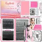 Kit de extensão de cílios Qiveaory DIY Lash 567 Clusters com ferramentas