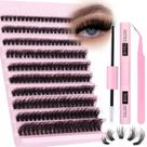 Kit de extensão de cílios zanlufly Volume 20mm Mink Lashes