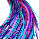 Kit de extensão de penas para cabelo Feather Lily com penas de galo Kit de extensão de penas para cabelo Feather Lily com penas de galo