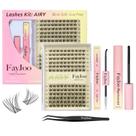 Kit de extensões de cílios FayJoo AIRY 11 Natural Wispy Soft