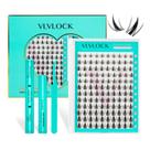 Kit de extensões de cílios VLVLOCK Fairy Lash Clusters Manga Look