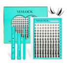 Kit de extensões de cílios VLVLOCK Fairy Lash Clusters Natural Look