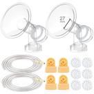 Kit de Extractor de Leche Maymom con Escudos de 27 mm, 4 Válvulas y 6 Membranas