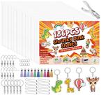 Kit de fabricação BLISSIQUEE Shrinky Dink Sheets com acessórios