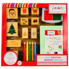 Kit de fabricação de cartões Dcraftsource Holly Jolly 47 peças com selos