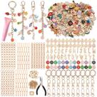 Kit de fabricação de chaveiros selizo 500 unidades Charms DIY Craft Kit de fabricação de chaveiros selizo 500 unidades Charms DIY Craft