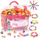 Kit de fabricação de joias Atoymut 600+ Pop Beads para meninas de 4 a 8 anos