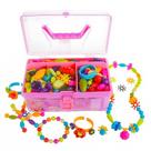 Kit de fabricação de joias GILI Pop Beads para meninas de 4 a 8 anos com 500 unidades