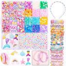 Kit de fabricação de joias, pulseira MiuCo para meninas de 5 a 12 anos com miçangas