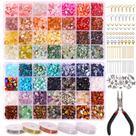Kit de fabricação de joias QUEFE 1800 unidades de miçangas de cristal com suprimentos