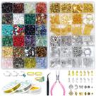 Kit de fabricação de joias Ygorios para adultos com contas de cristal 1760 Kit de fabricação de joias Ygorios para adultos com contas de cristal 1760