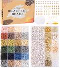 Kit de fabricação de pulseiras ADIIL Clay Beads 6 mm 7200 unidades com acessórios Kit de fabricação de pulseiras ADIIL Clay Beads 6 mm 7200 unidades com acessórios