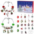 Kit de fabricação de pulseiras Advent Calendar Charm 2024 para crianças