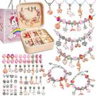 Kit de fabricação de pulseiras BEIKEETOO DIY Charm 162 unidades para meninas de 4 a 12 anos