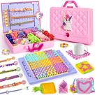 Kit de fabricação de pulseiras Friendship Nicella 400 unidades para meninas de 6 a 12 anos