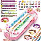 Kit de fabricação de pulseiras Hollyhi Friendship Girls DIY 6-12 anos