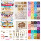 Kit de fabricação de pulseiras INSCRAFT Clay Beads 11000 unidades +6 anos