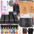Kit de fabricação de velas SAEUYVB com placa de aquecimento para adultos com suprimentos