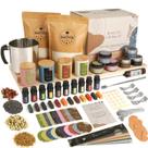 Kit de fabricação de velas SAEUYVB DIY Starter Soy com 10 potes e aromas